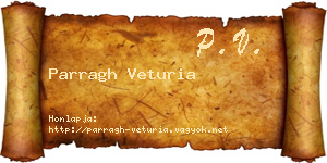 Parragh Veturia névjegykártya